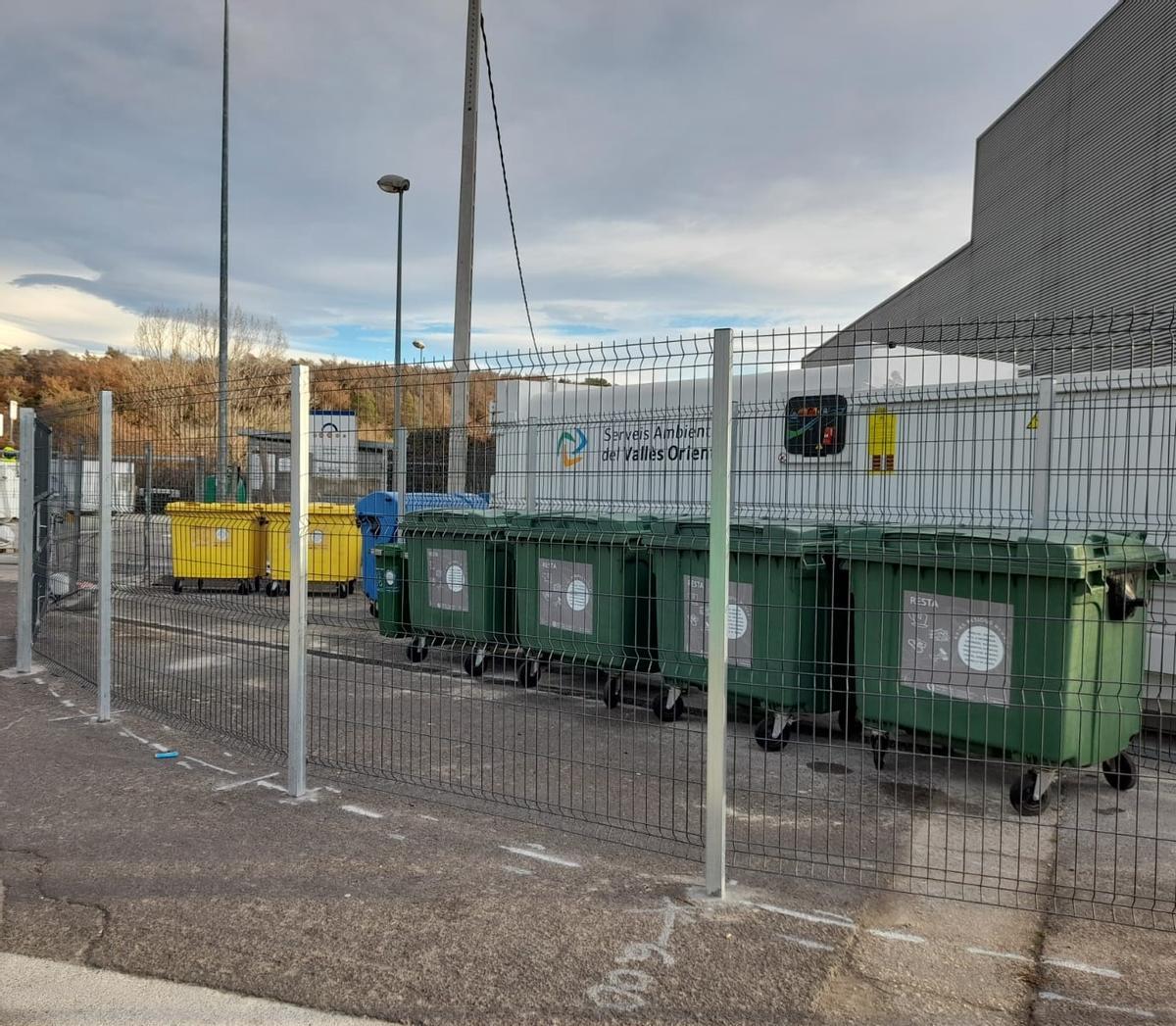 Un área de emergencia en Castellterçol, municipio que usa el puerta a puerta.