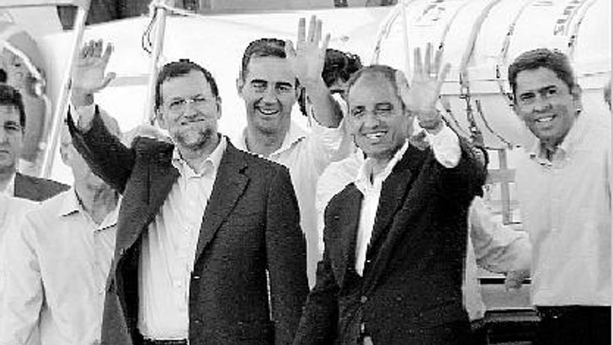 Visita de Rajoy en 2008 a Castelló, un evento en el que participaron firmas de la trama .