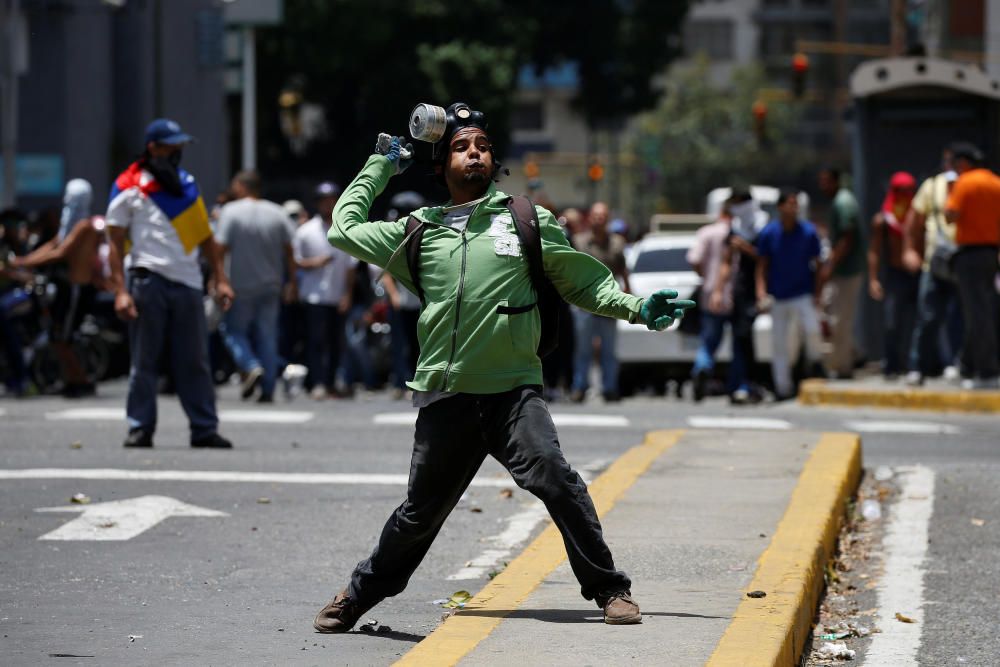 Incidentes en la marcha opositora en Venezuela