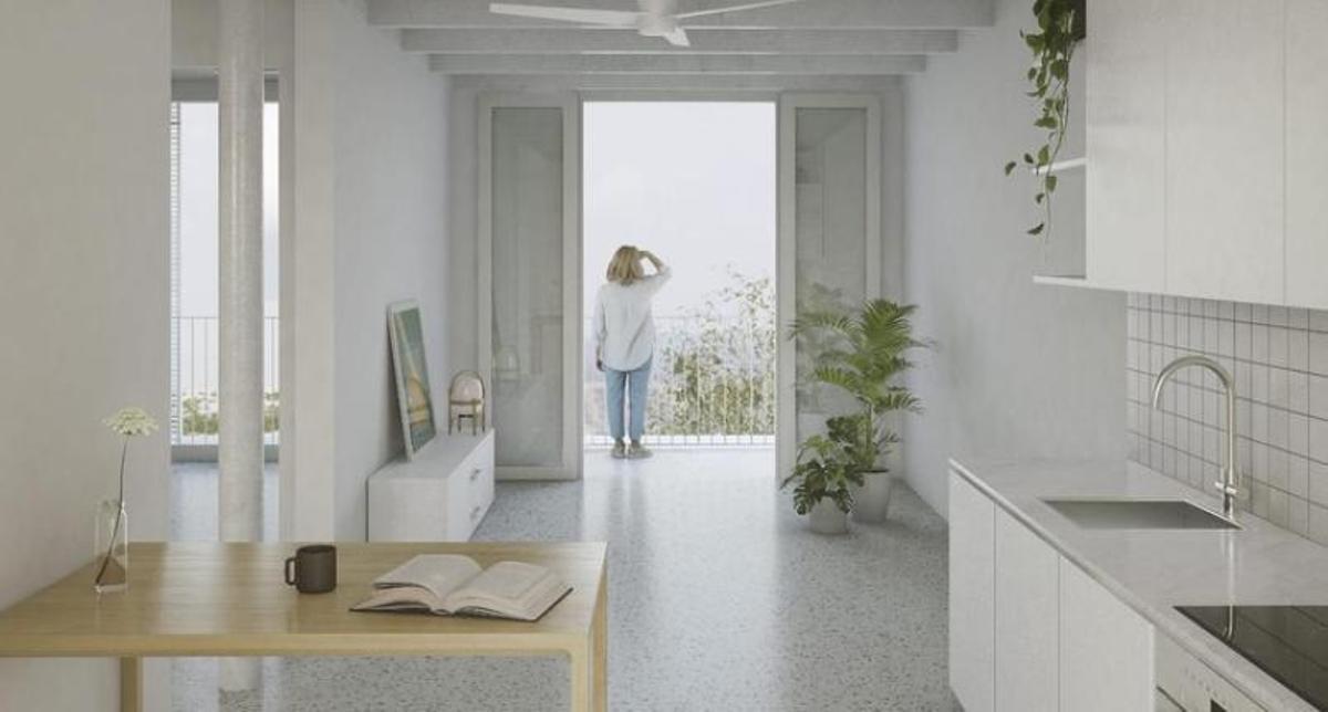 Interior de una vivienda de VPO