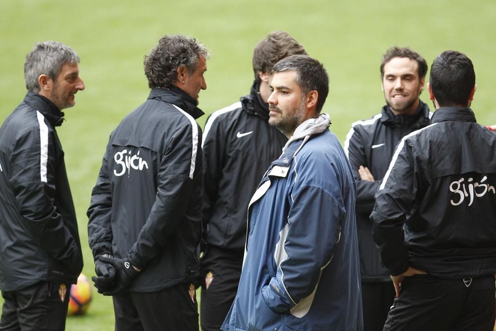 Entrenamiento del Sporting de Gijón