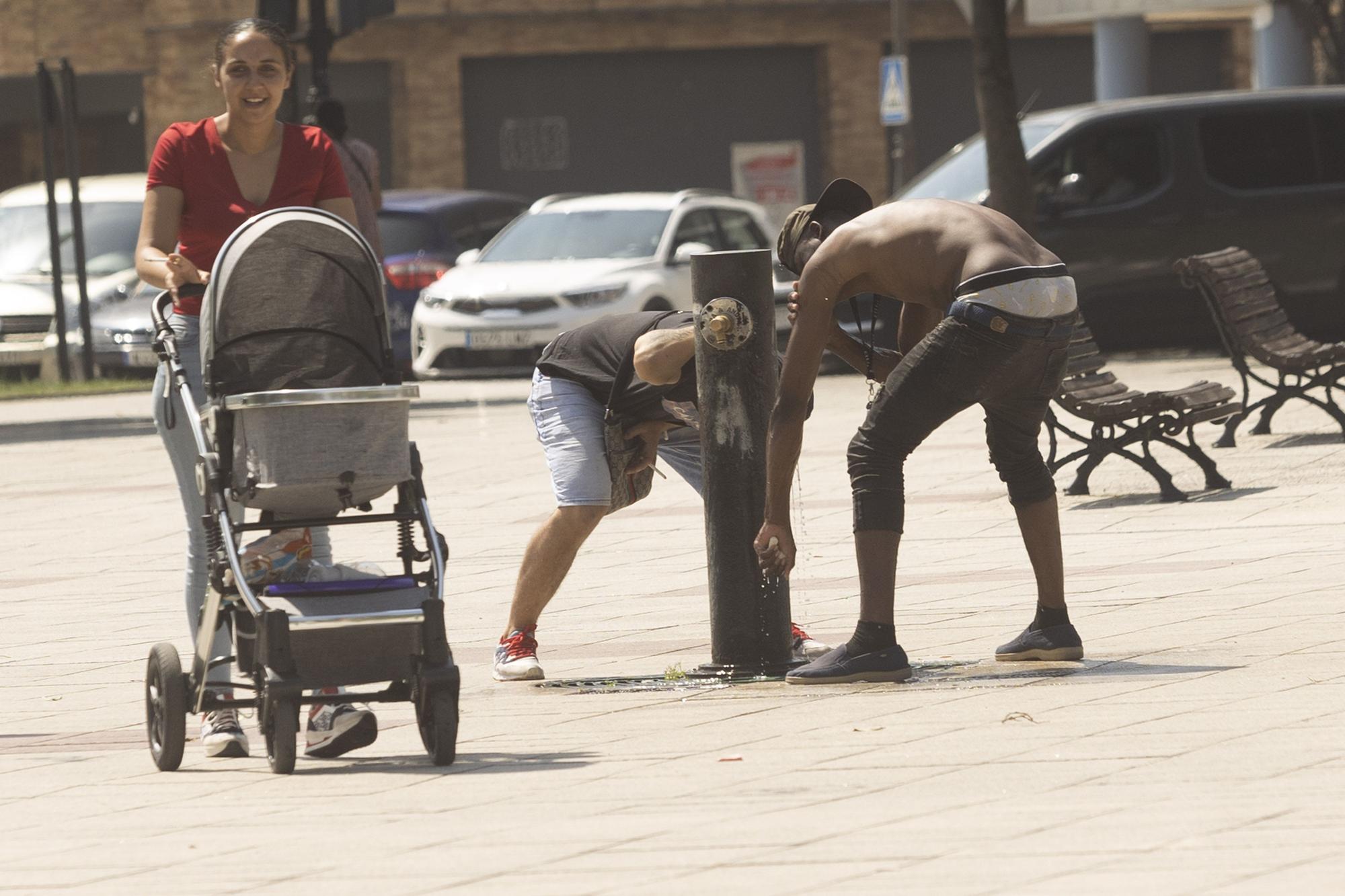 En imágenes: Calor en Oviedo