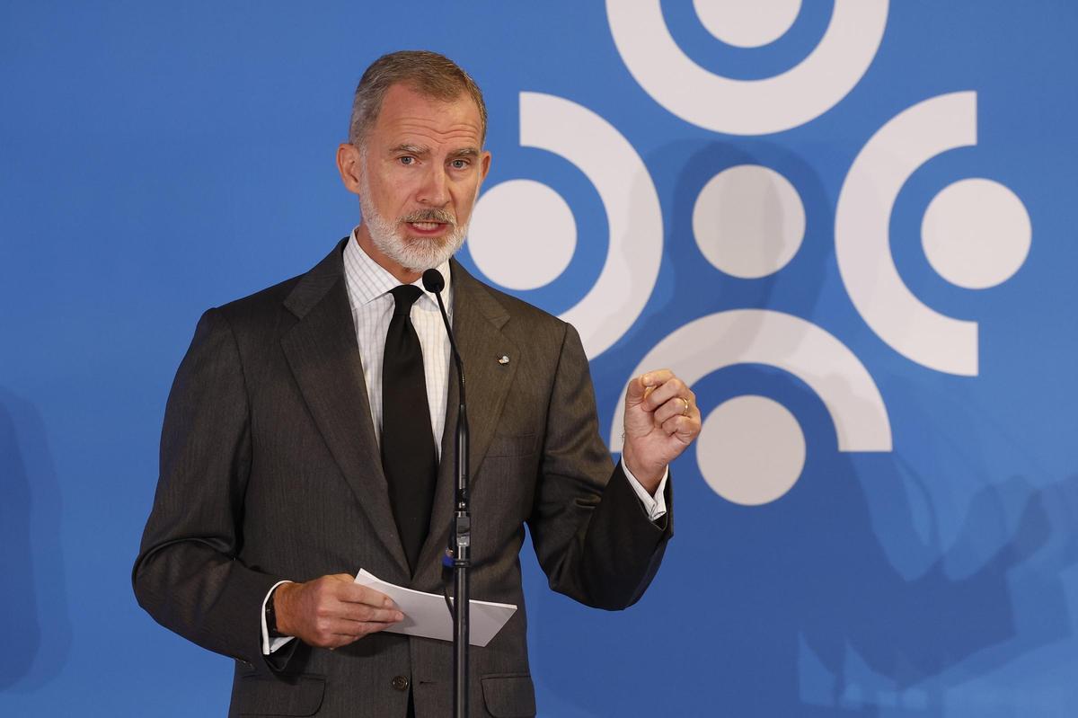El rey, Felipe VI, en un evento el pasado jueves