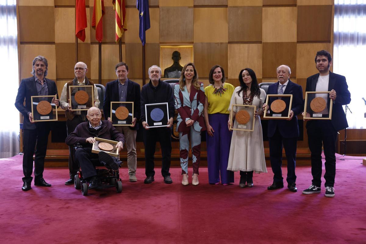 Entrega de los Premios Ciudad de Zaragoza al Mérito Cultural de la pasada edición