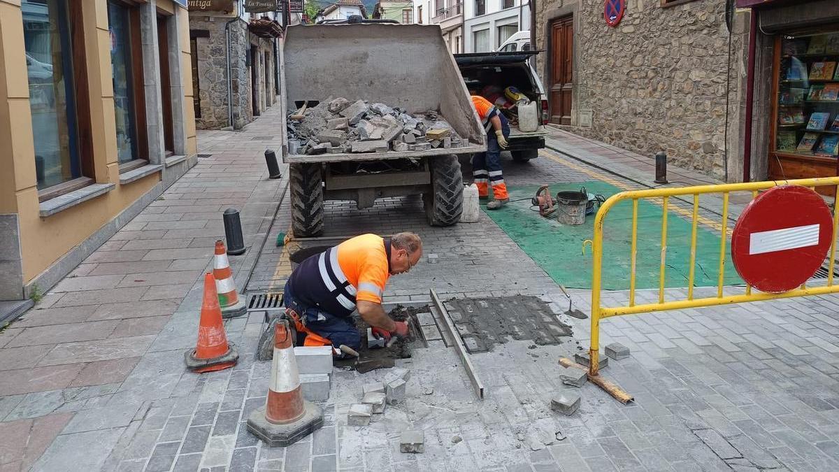 Obras en La Carreterona.