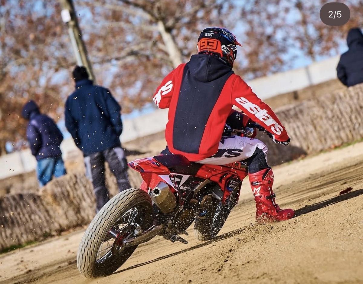 Marc Márquez, ayer, en el circuito de Alcarrà (Lleida).
