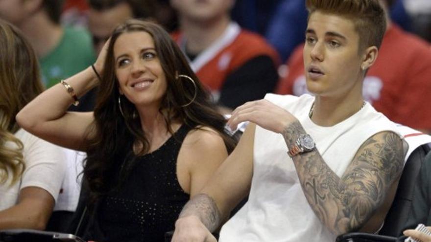 Justin Bieber y Rihanna, en la NBA