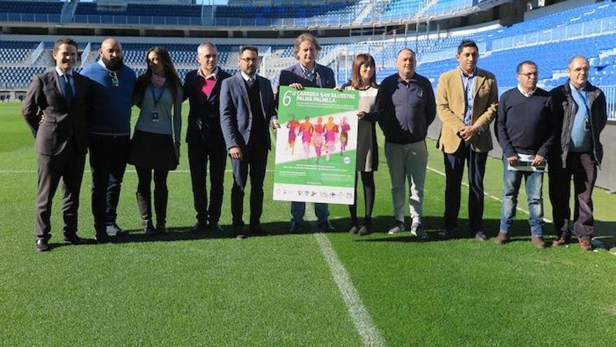 La presentación de la Carrera San Silvestre Palma-Palmilla, en La Rosaleda.