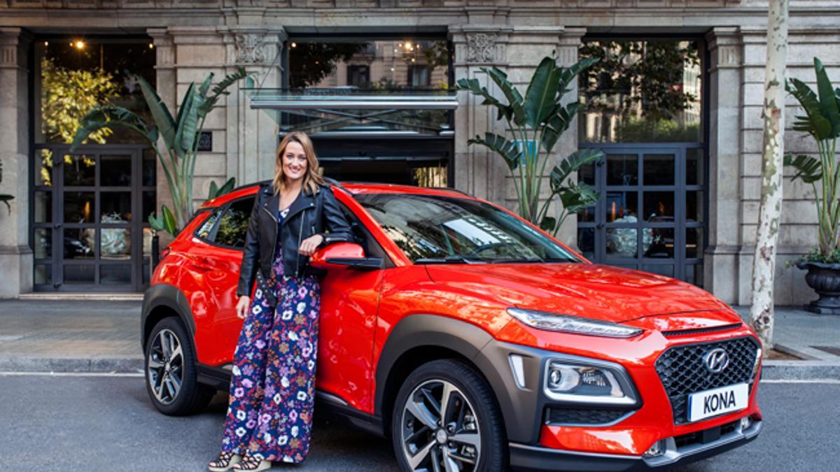 Mireia Belmonte y su Hyundai Kona