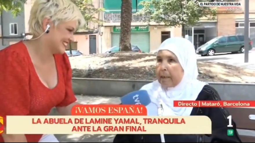Una reportera de 'D Corazón' sufre para frenar a la abuela de Lamine Yamal por saltarse las normas de TVE