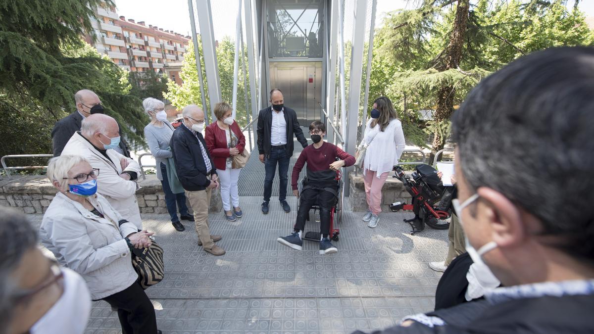Manresa estrena aquest divendres el nou ascensor públic que connecta el Passeig amb el carrer Circumval·lació