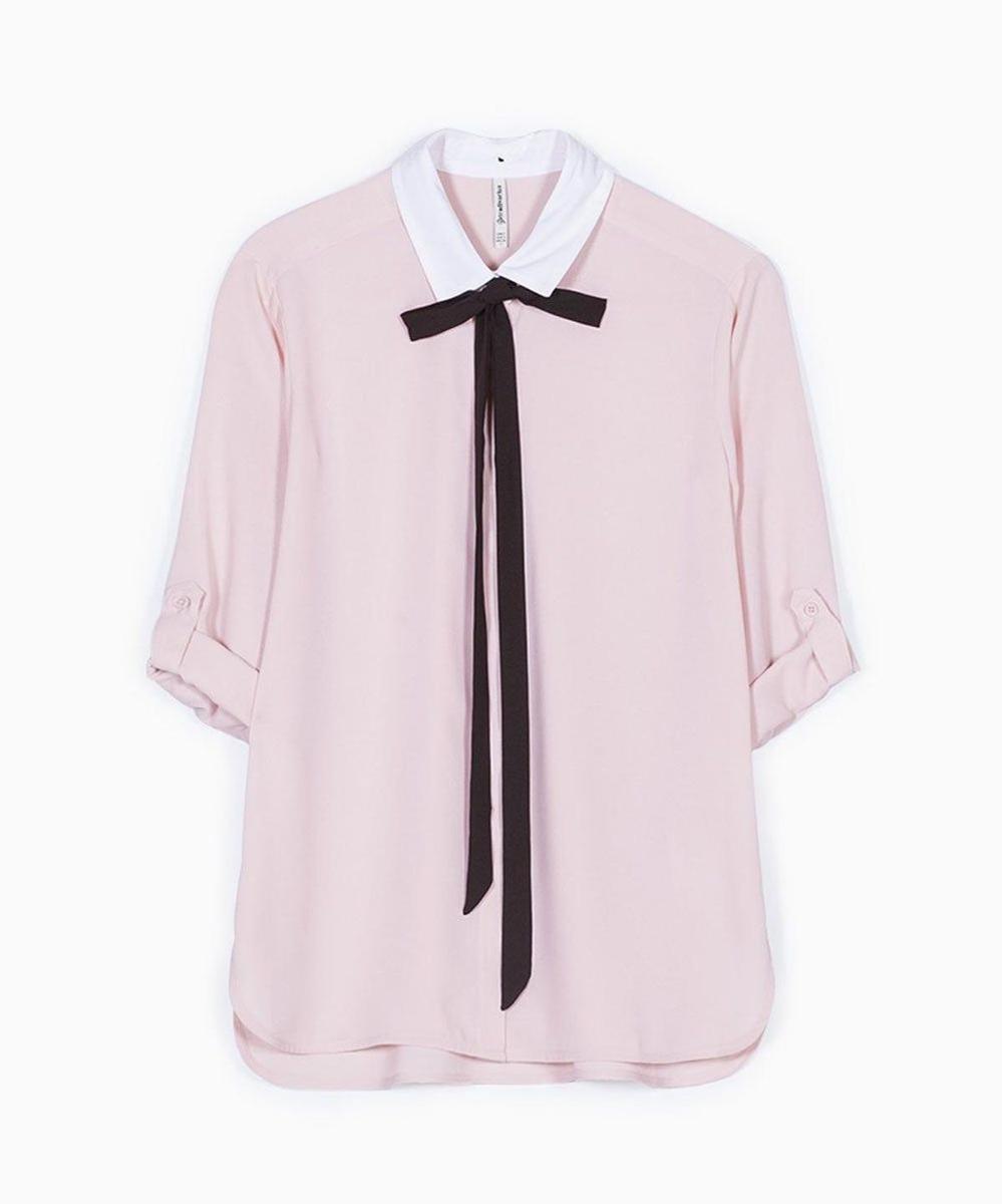 Camisa con lazo (Precio: 15,99 euros)