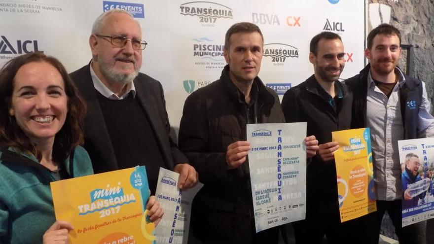 Presemntació de la Transèquia amb Laia Muns, Josep Alabern, Joan Calmet, Jordi Vidal i Marc Vives