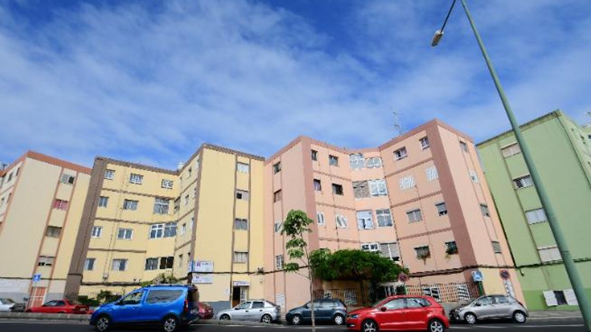 Bloques de viviendas en el barrio de Las Rehoyas de Las Palmas de Gran Canaria.