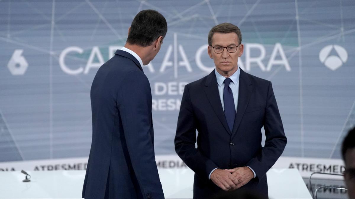 Cara a cara entre Sánchez y Feijóo