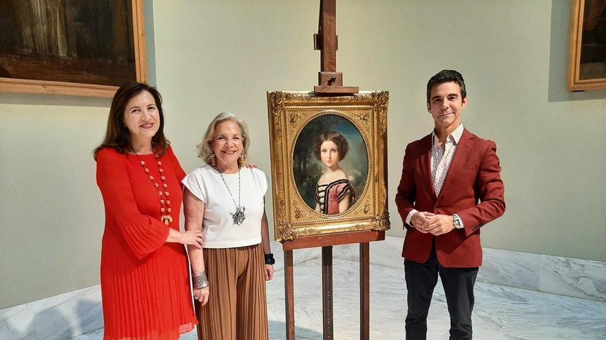 El Bellas Artes incorpora un retrato de Madrazo que devuelve la mirada de una niña del siglo XIX a València