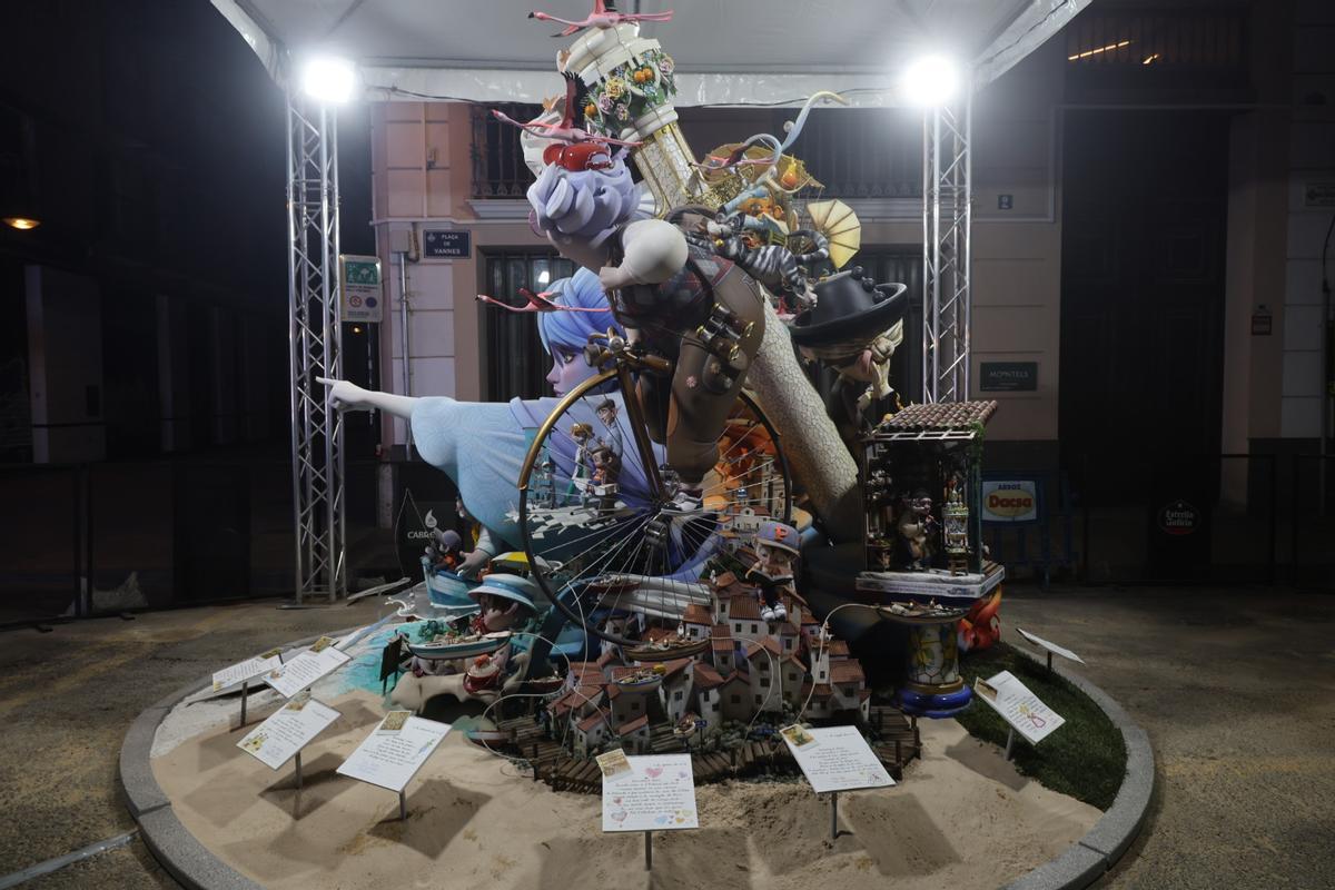 Recorrido por la falla infantil Espartero-Ramón y Cajal, ganadora del Ninot Indultat Infantil 2026