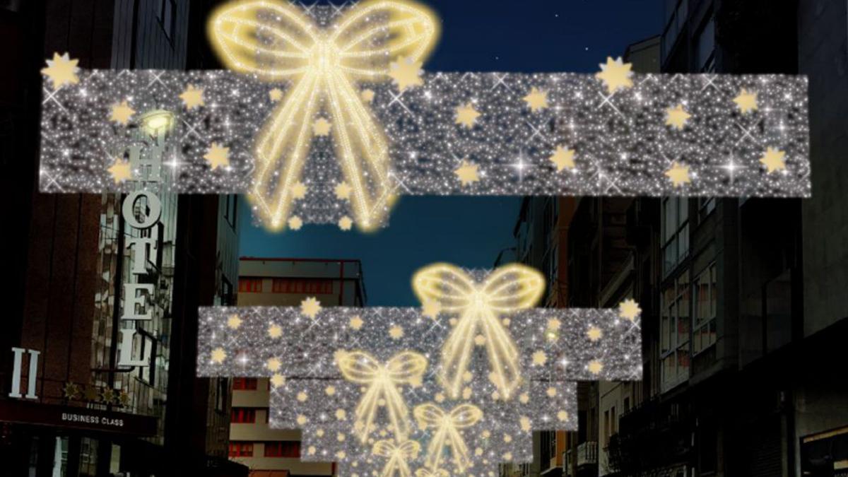 Detalle del diseño de los arcos de luces de Bos Aires. |   // XIMÉNEZ