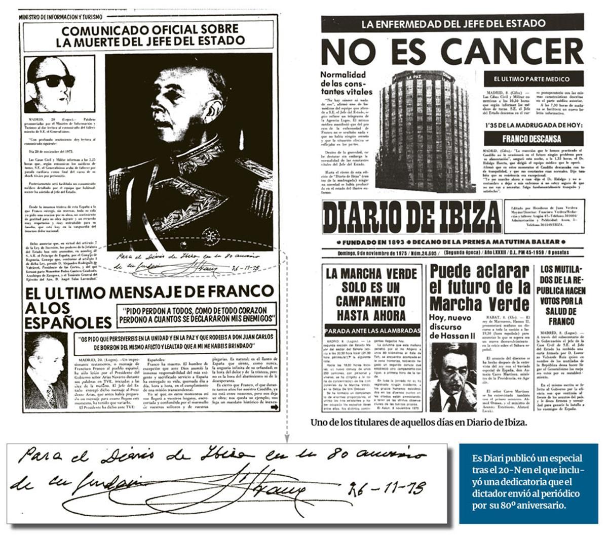 Uno de los titulares de aquellos días en Diario de Ibiza.