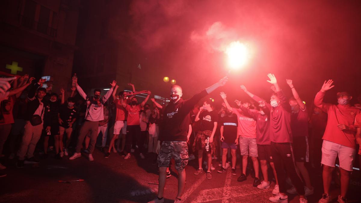 Celebración en la plaza de las Tortugas de Palma.