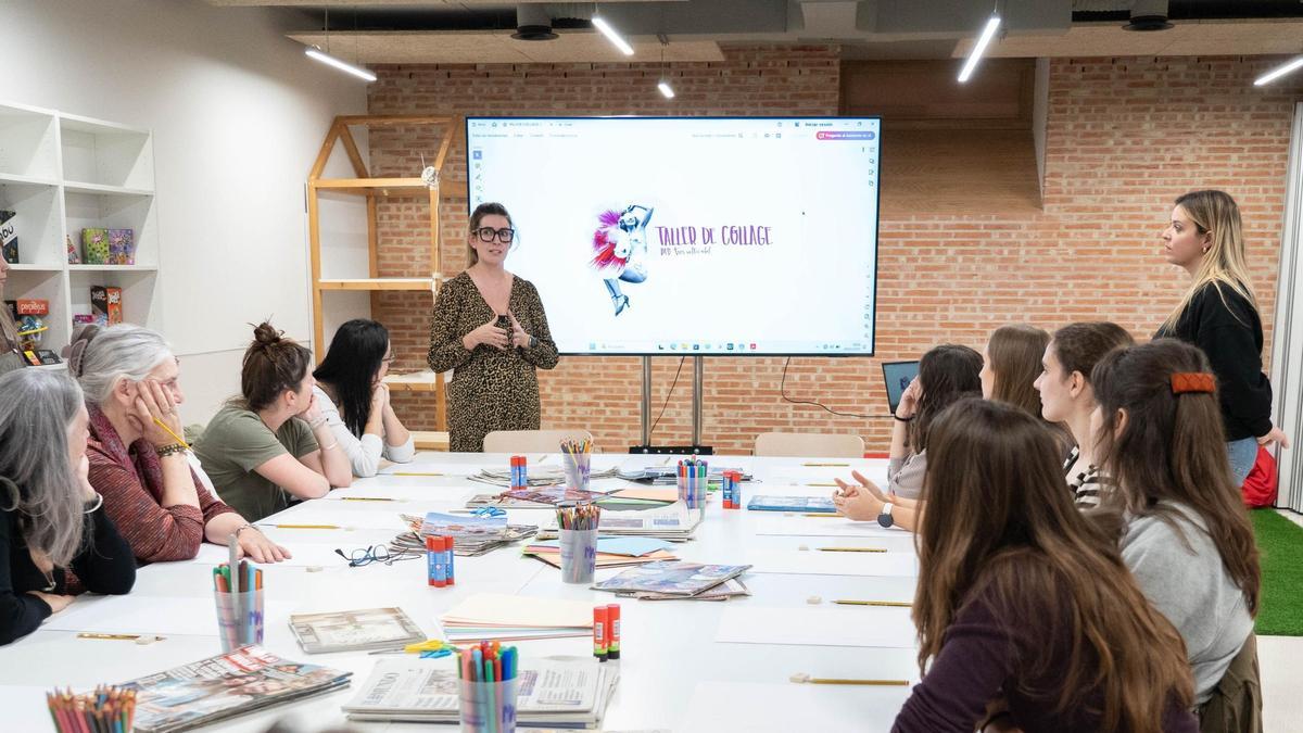 Taller de ilustración a cargo de Ame Soler para el 25N en Ontinyent.