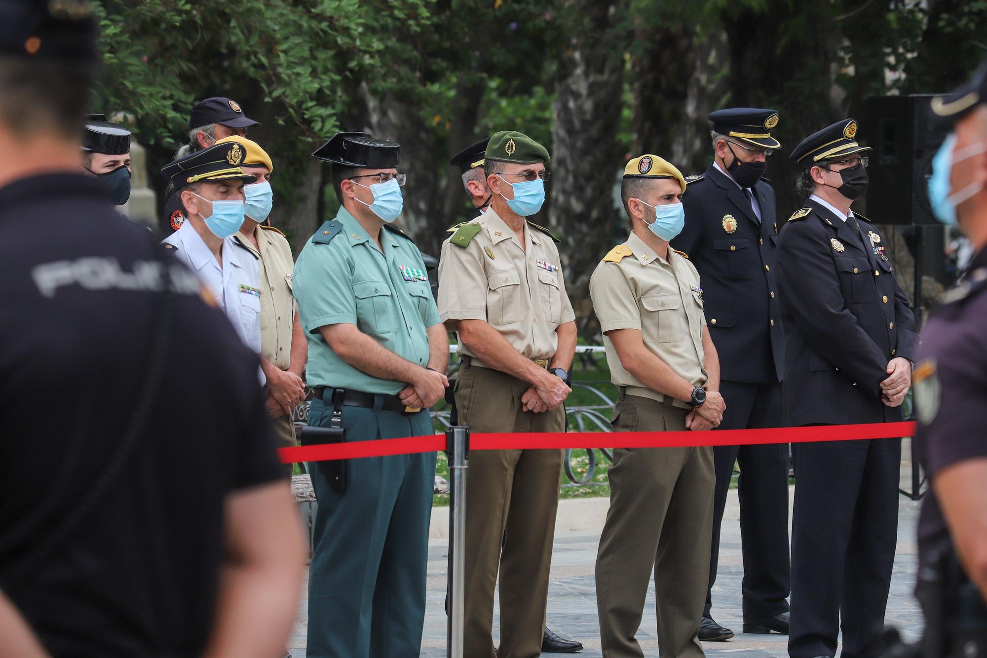 Ceremonia de entrega del bastón de mando  al inspector jefe de la Comisaría de la  Policía Nacional de Orihuela