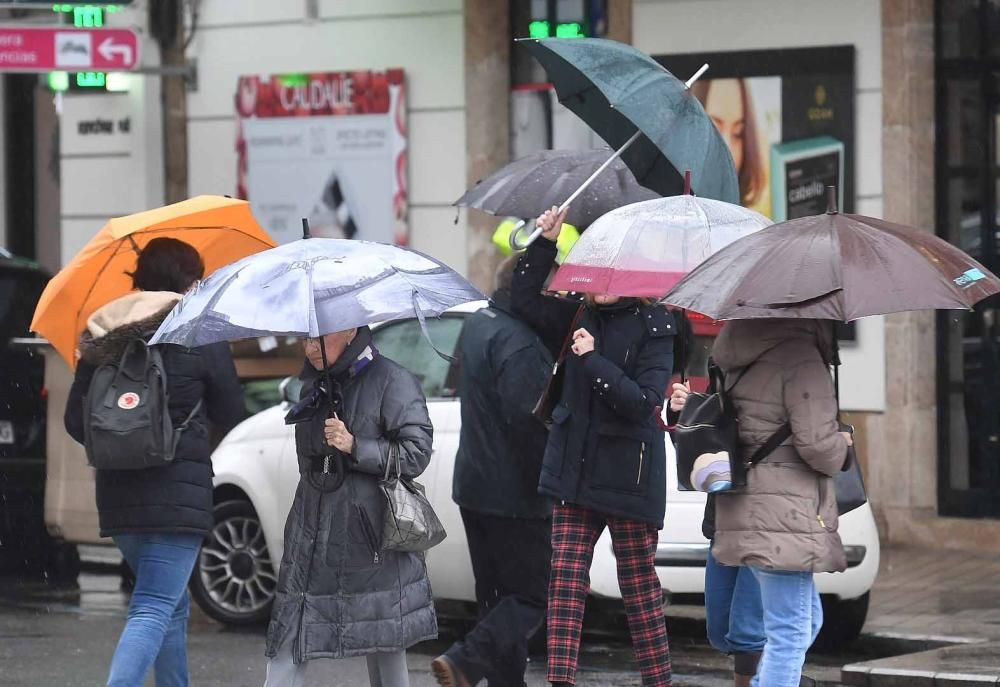 Temporal con alerta naranja por viento en A Coruña