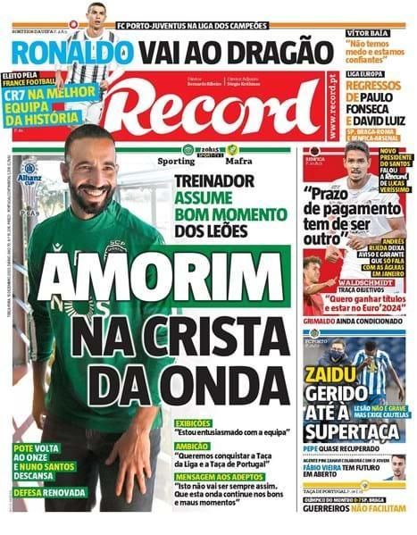 Portada RECORD martes 15 diciembre 2020