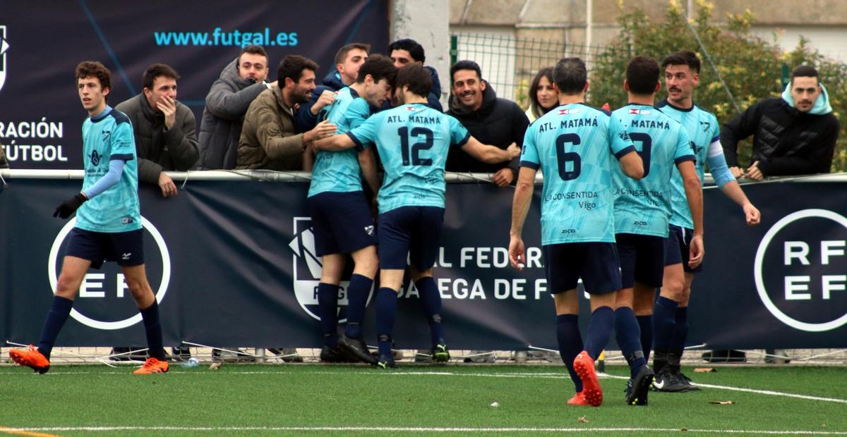 Celebración del gol que decidió la final.