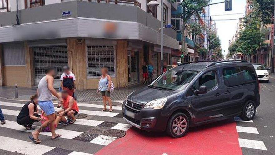 Herida tras chocar con su patineta contra un turismo en Las Palmas de Gran Canaria