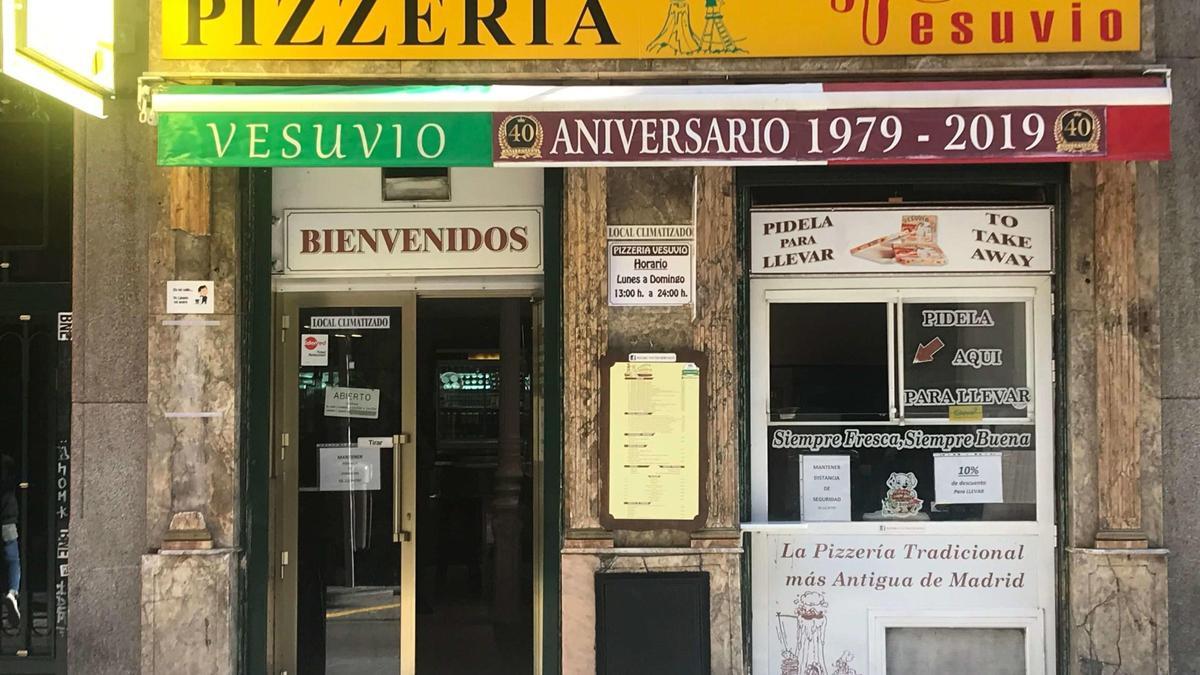 Pizzeria Vesuvio, la más antigua de Madrid