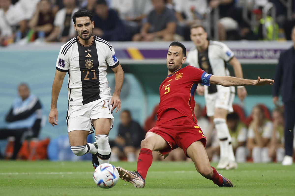 Busquets en el encuentro del pasado domingo ante Alemania