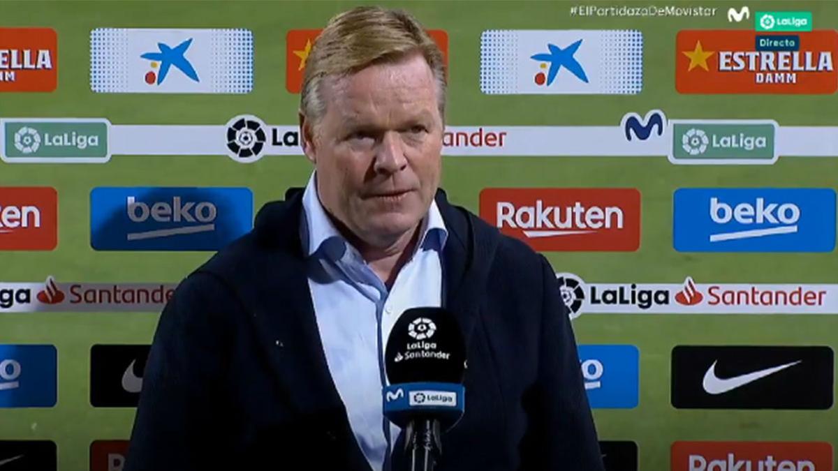 Koeman: "Ansu Fati hoy ha demostrado que tiene un gran futuro''