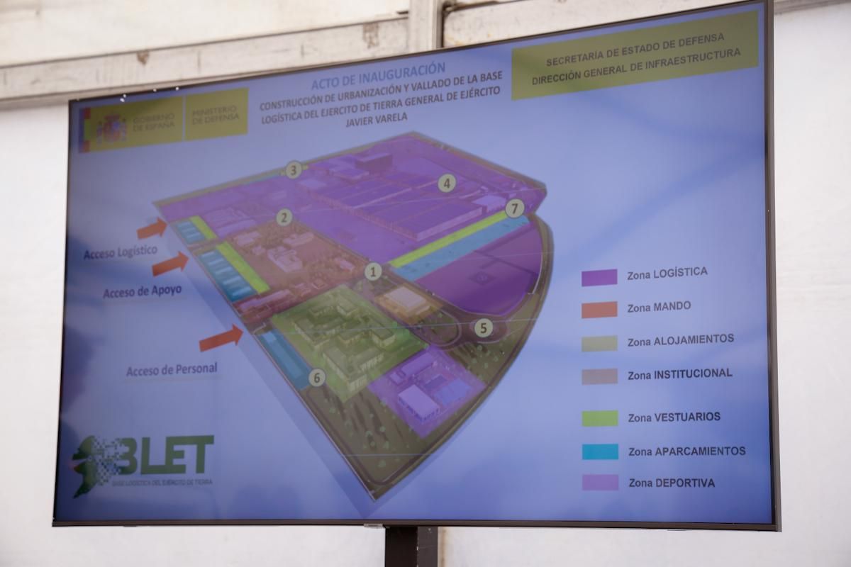 El Ejército recepciona las obras de urbanización de la Base Logística