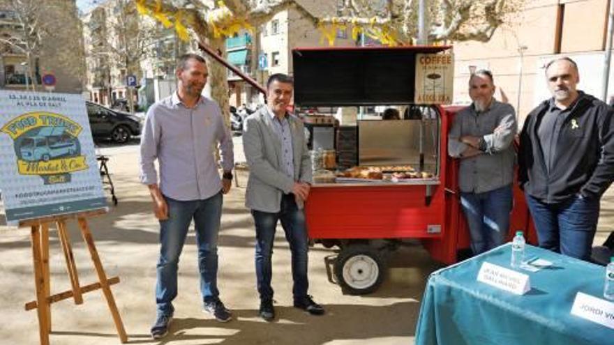 Barceló, Viñas, Gallinaro i Marcè, ahir, durant la presentació.