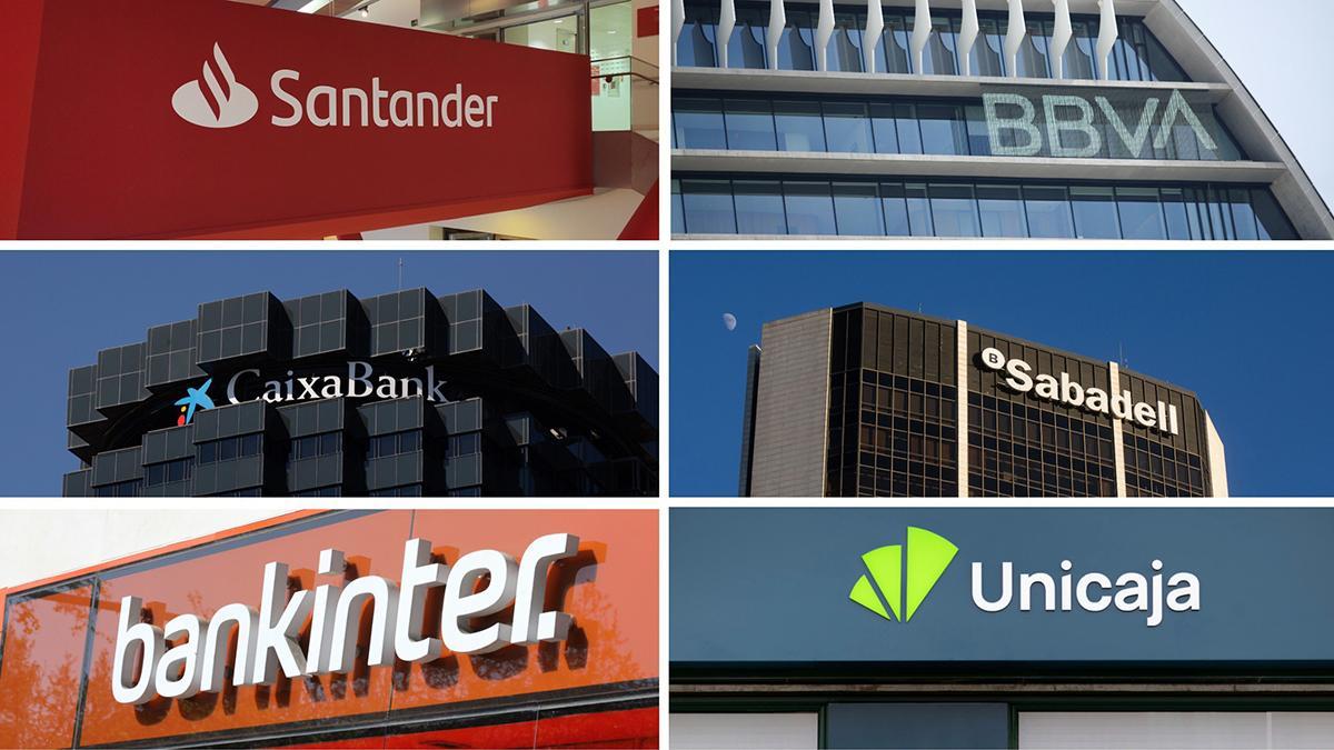 Logotipos de los principales bancos