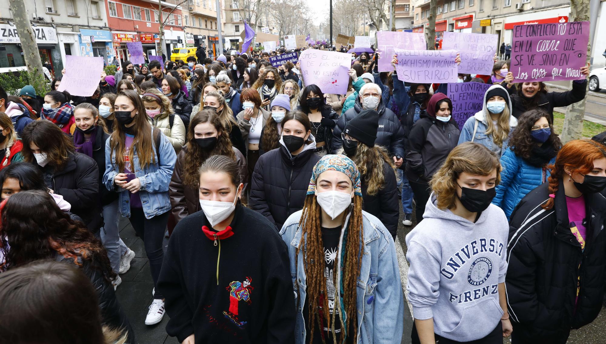 Manifestación estudiantil 8-M 2022