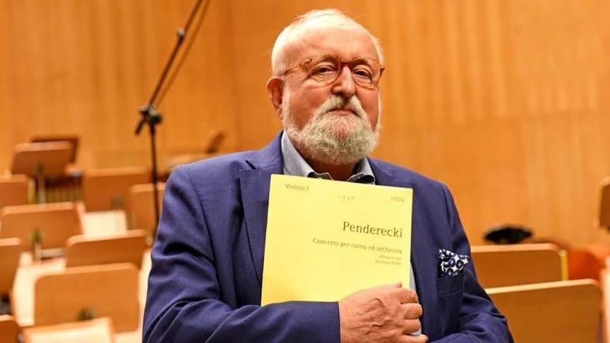 El mestre polonès Krzyzstof Pendereck, en una imatge del 2016