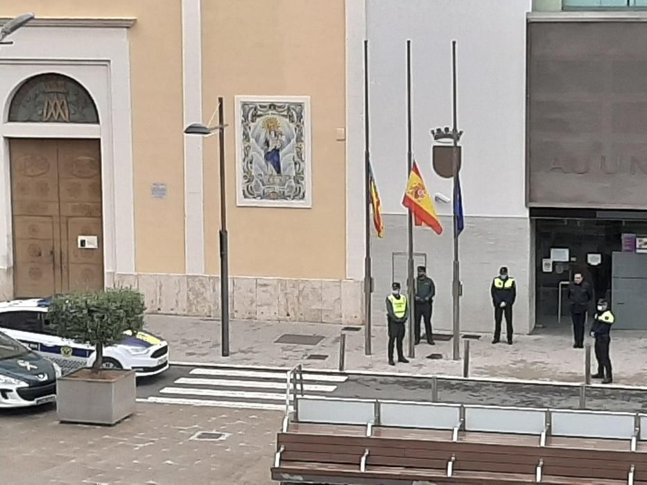 Minuto de silencio en Sedaví.