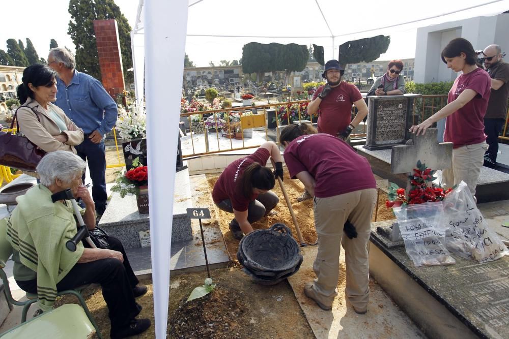 Exhumación de una fosa con 20 fusilados del franquismo en Paterna