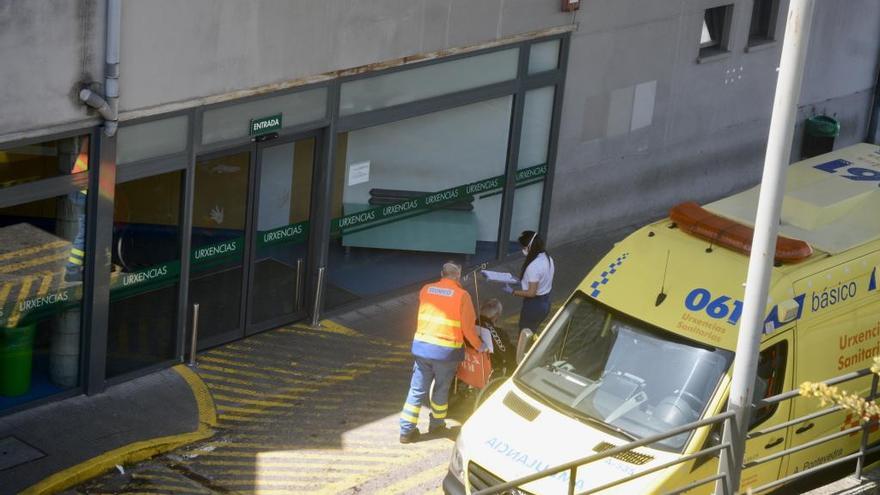 Acceso de Urgencias del Hospital de Montecelo durante la pandemia.