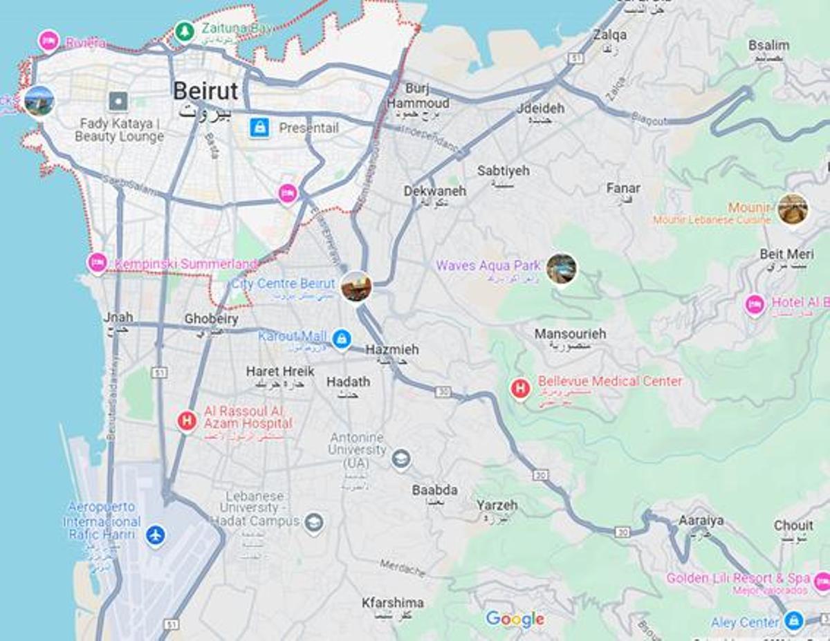 La ubicación GPS en Beirut y otras zonas está jaqueada por Israel.