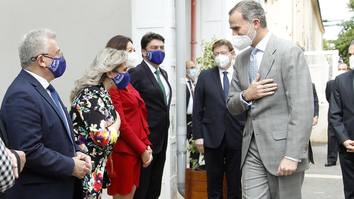La visita del Rey Felipe VI a Las Cigarreras en Alicante