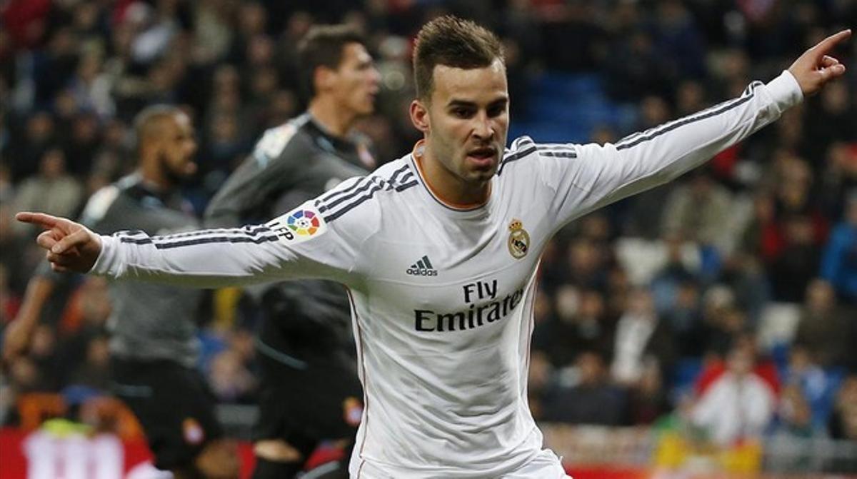 Jesé celebra el gol de la victòria del Madrid. Jesé celebra el gol de la victòria del Madrid.