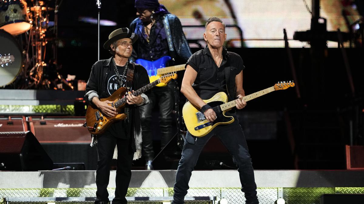 Bruce Springsteen durant l'últim concert a Barcelona