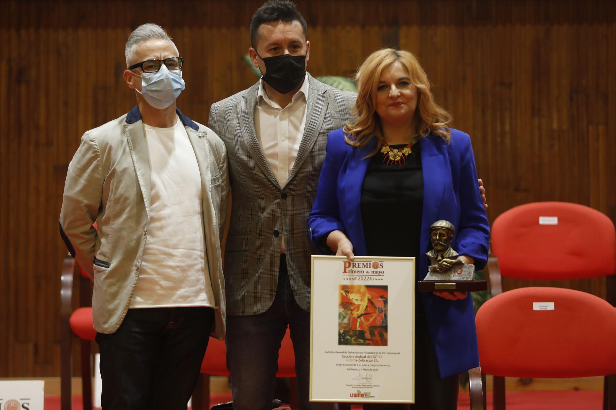 EN IMÁGENES: UGT Asturias entrega de sus premios del Primero de Mayo