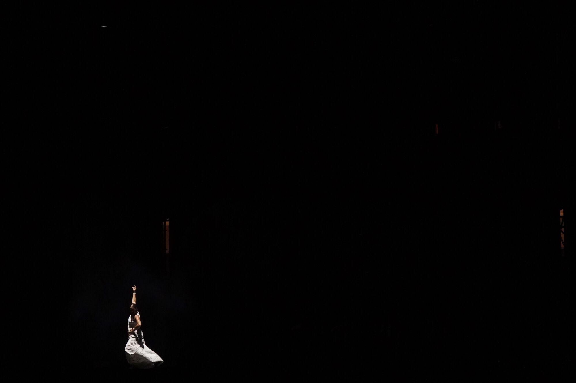 La bailaora gaditana, Sara Baras, durante su espectáculo “Sara Baras, a Paco de Lucía”, Vuela