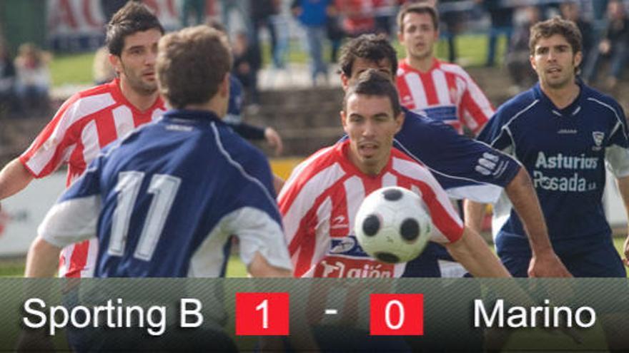 El Sporting B se lleva los tres puntos ante el Marino