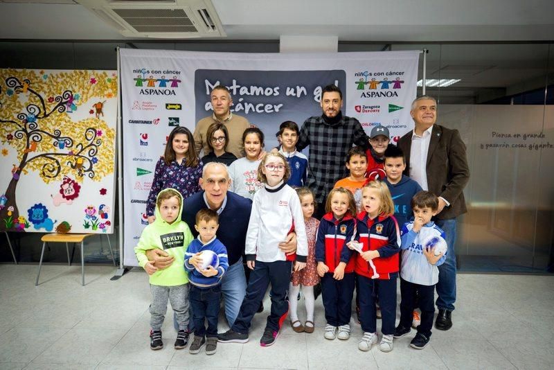 Cristian Álvarez, Andoni Cedrún y  Xavi Aguado en Aspanoa