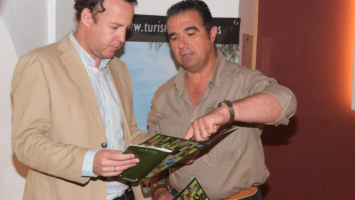 Jaime Mejías y Paco Peláez durante la presentación del proyecto, ayer.